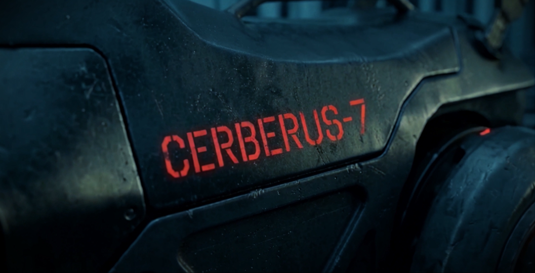 Cerberus-7 body marking detail.