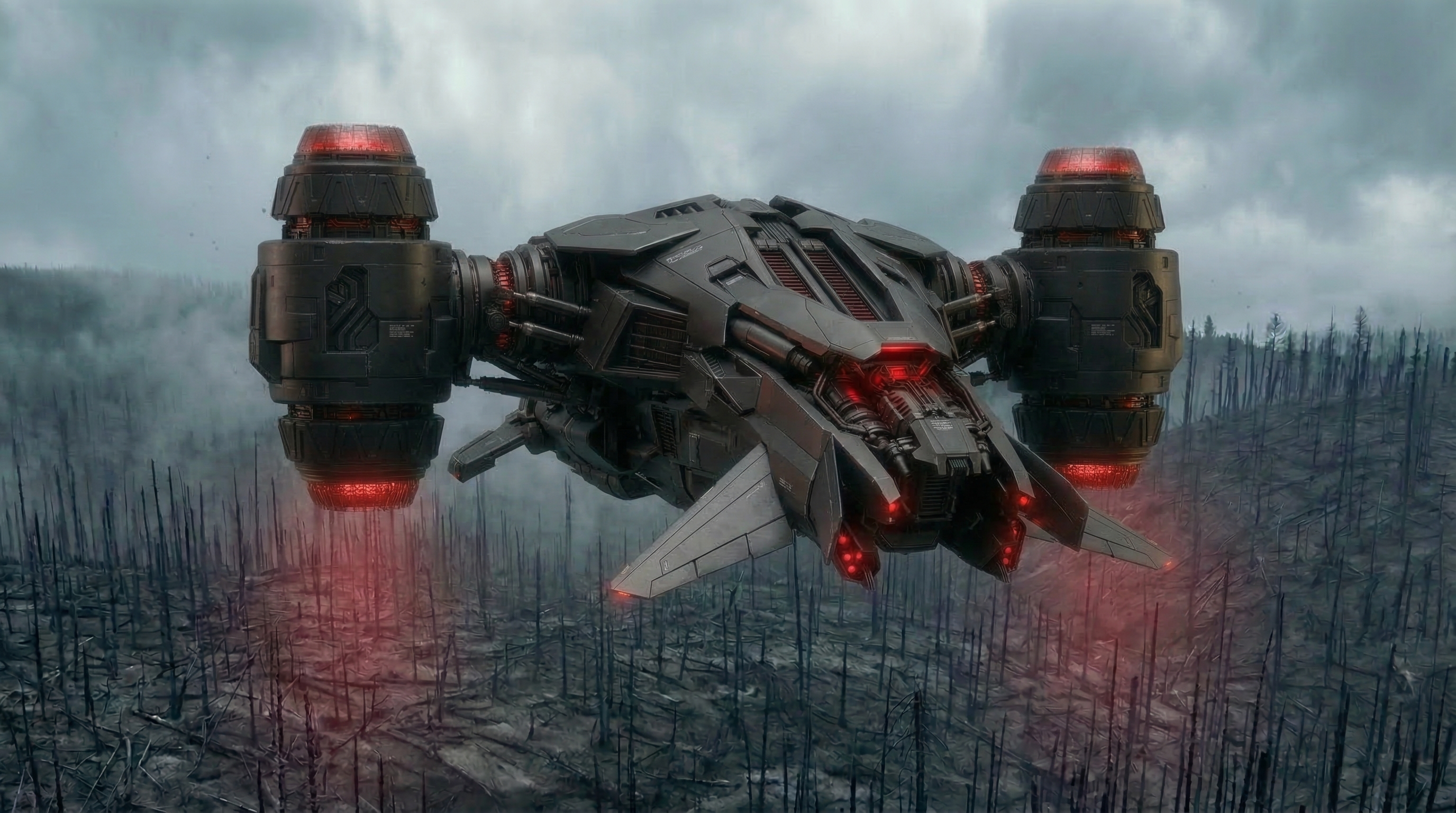 Drone three-quarter view.