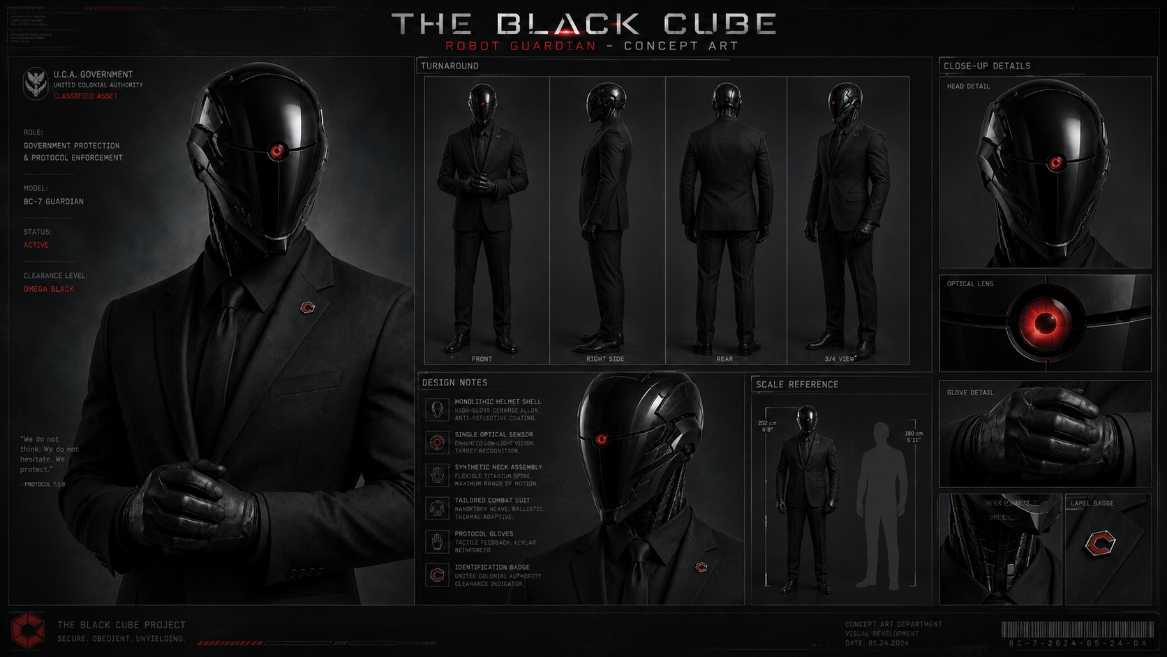 Robot Guardian concept board.