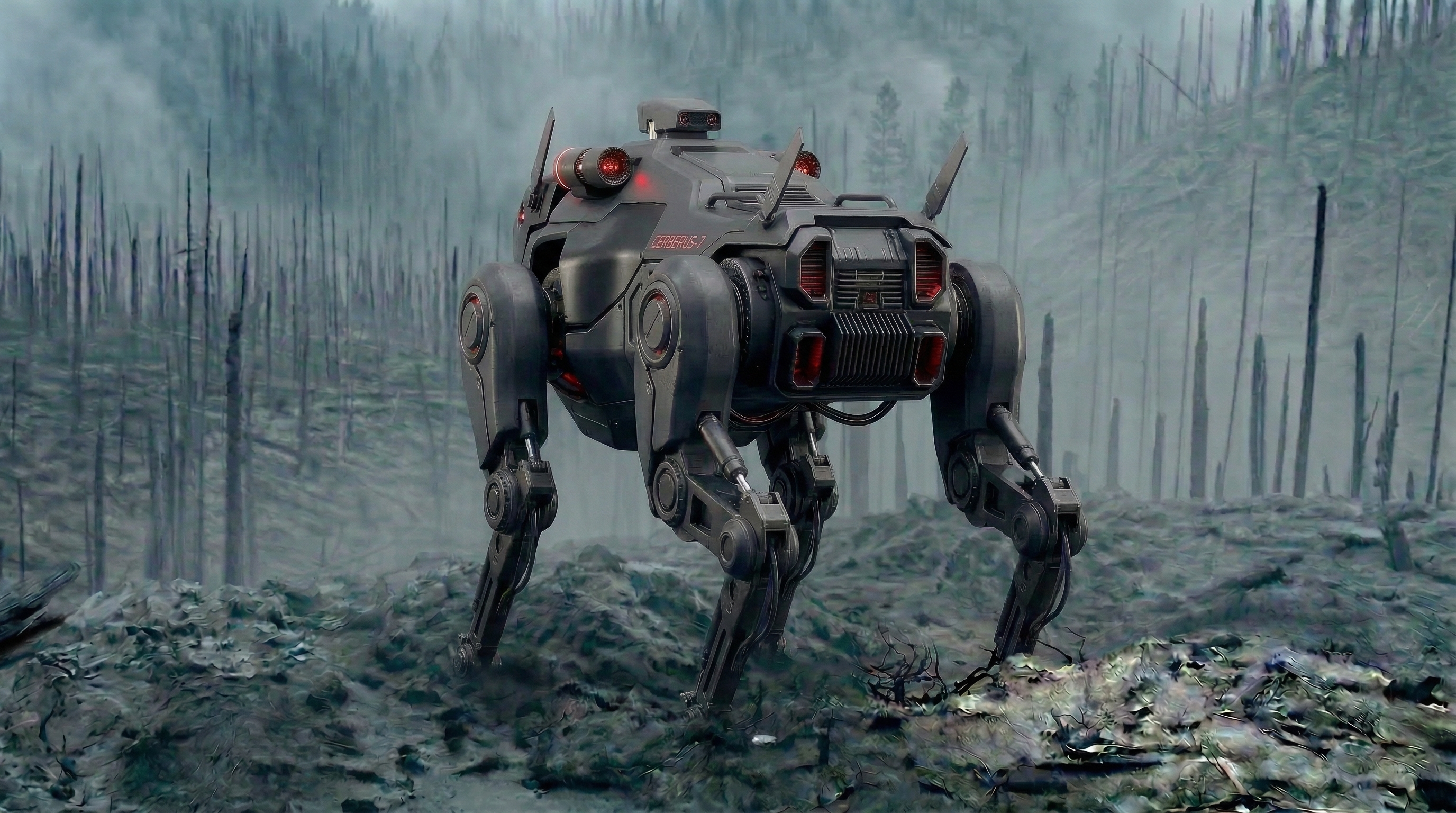 Cerberus-7 rear view.